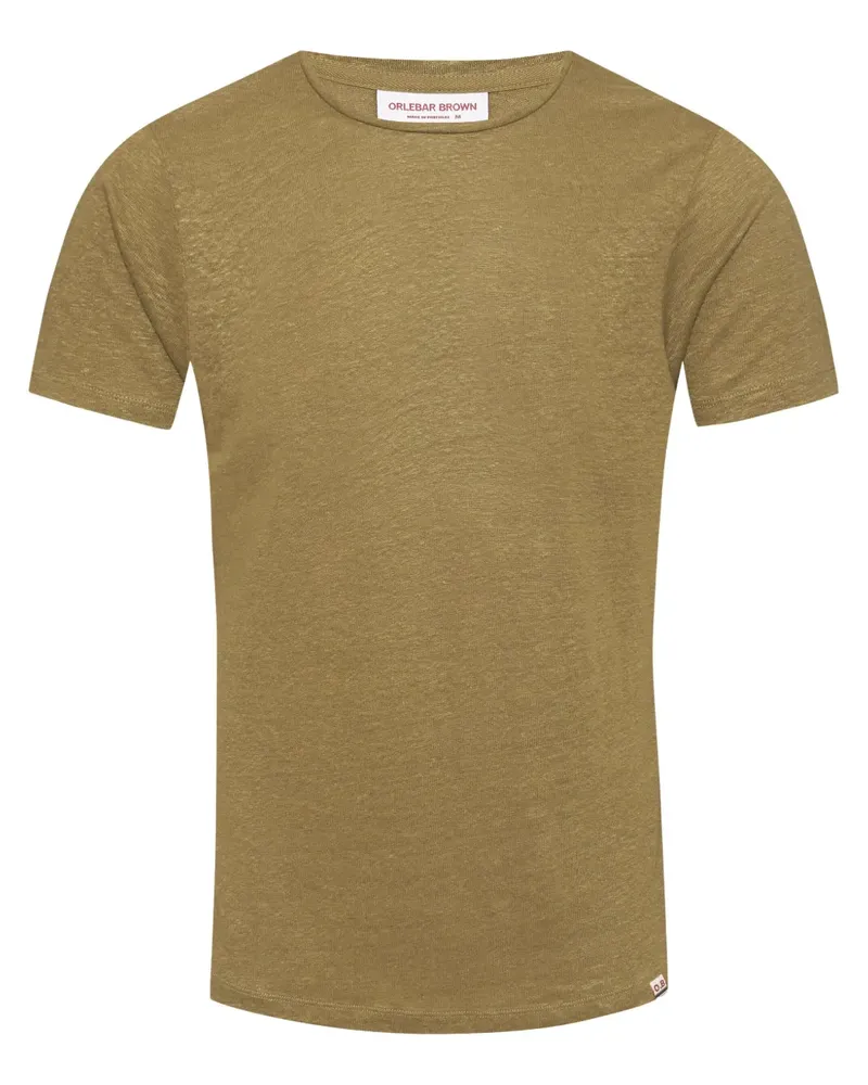 Orlebar Brown T-Shirt aus Leinen - Grün Grün