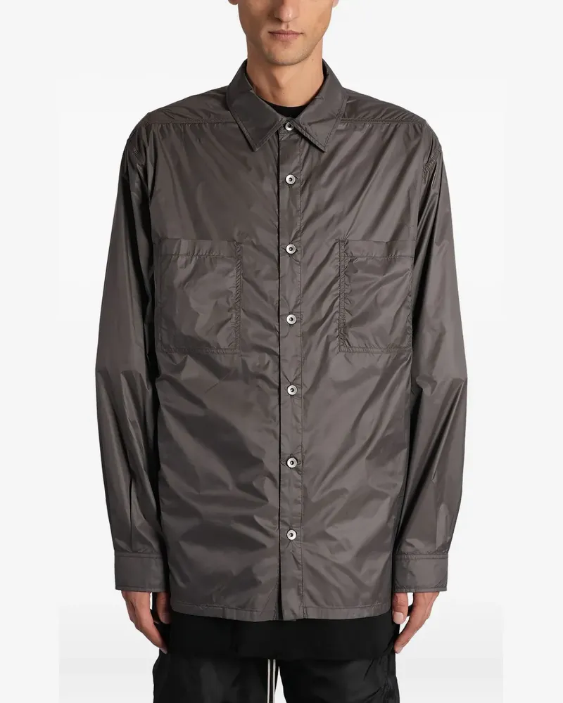 DRKSHDW by Rick Owens Hemdjacke mit Tasche - Grau Grau