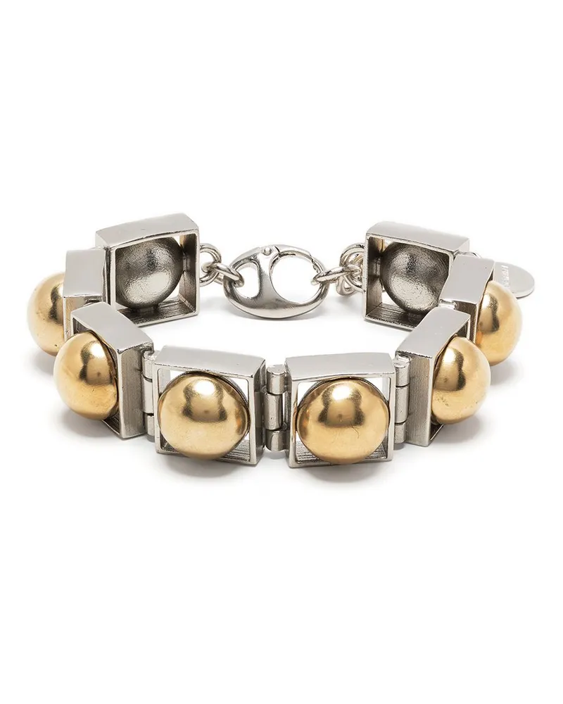 Ports 1961 Großes Panzerkettenarmband - Silber Silber