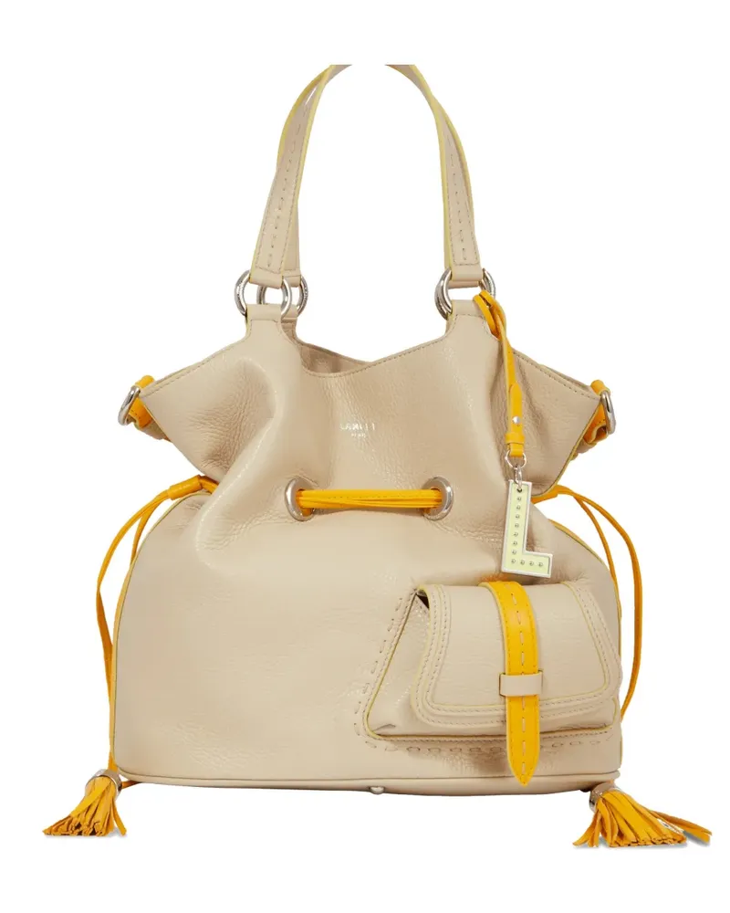 Lancel Beuteltasche mit Kordelzug - Nude Nude