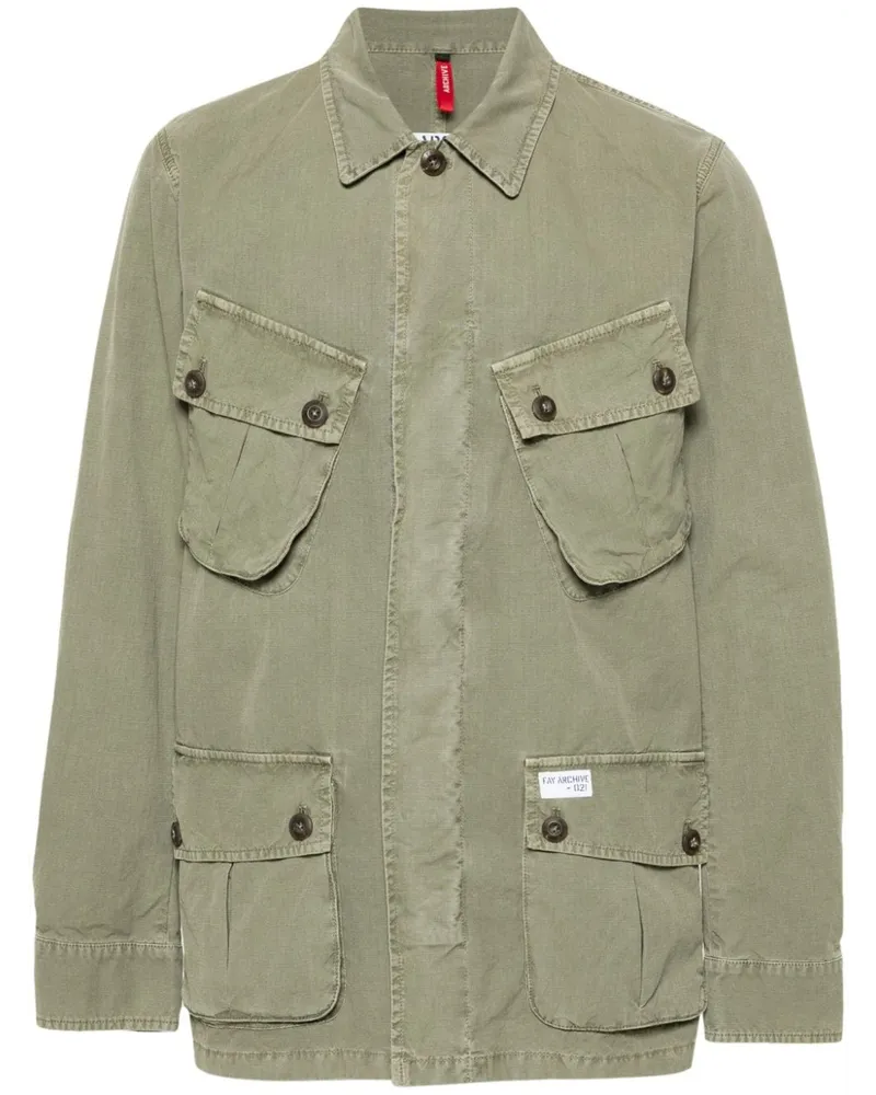 Fay Jungle Hemdjacke - Grün Grün