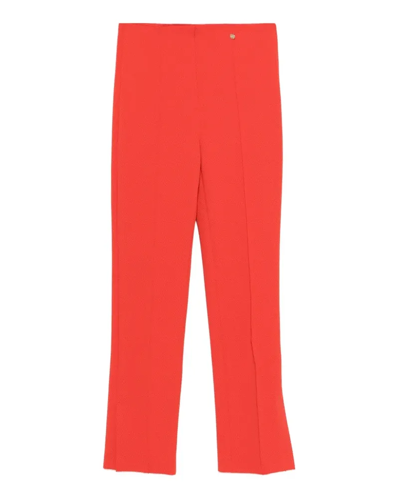 Marc Cain logo-appliqué trousers - Rot Rot