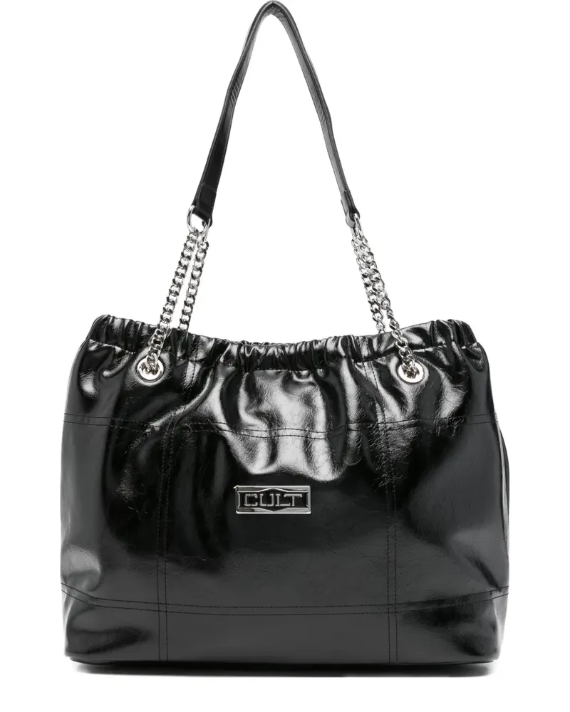 Cult Handtasche aus Leder - Schwarz Schwarz