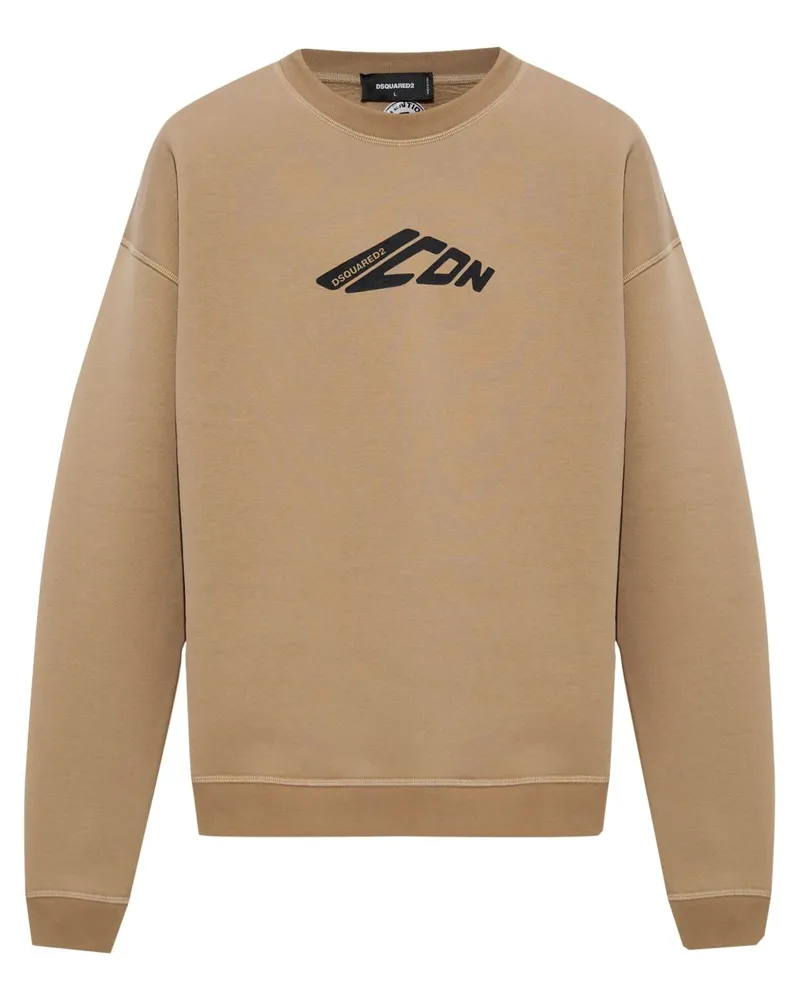 Dsquared2 Sweatshirt mit Logo-Print - Nude Nude