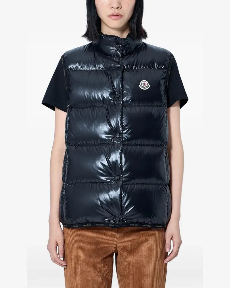 Moncler padded high-neck gilet - Schwarz Schwarz