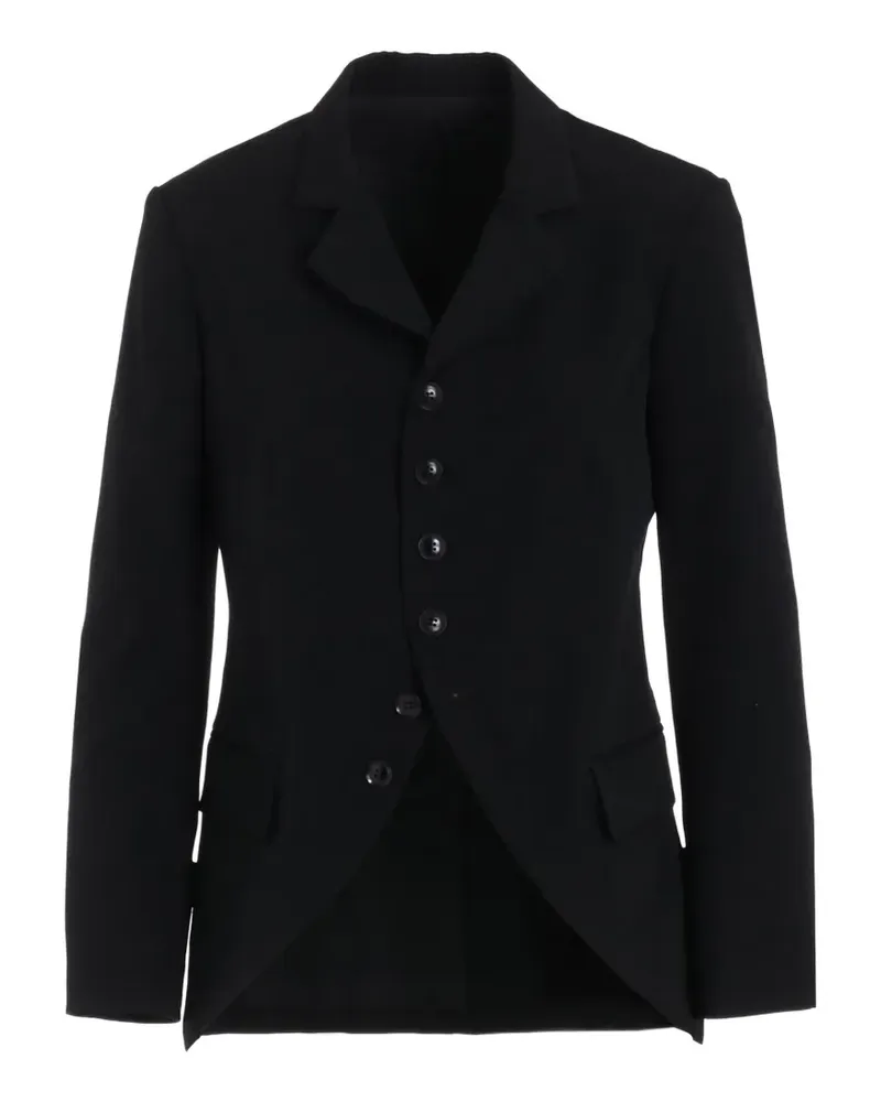 Yohji Yamamoto wool button blazer - Schwarz Schwarz
