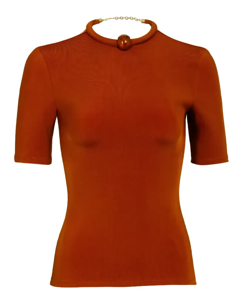 Silvia Tcherassi Varinia short-sleeve T-shirt - Orange Orange