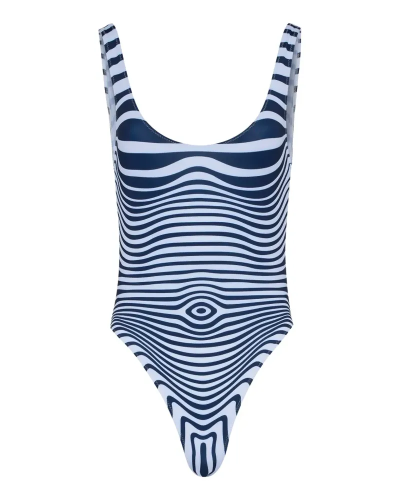 Jean Paul Gaultier Body Morphing swimsuit - Blau Blau