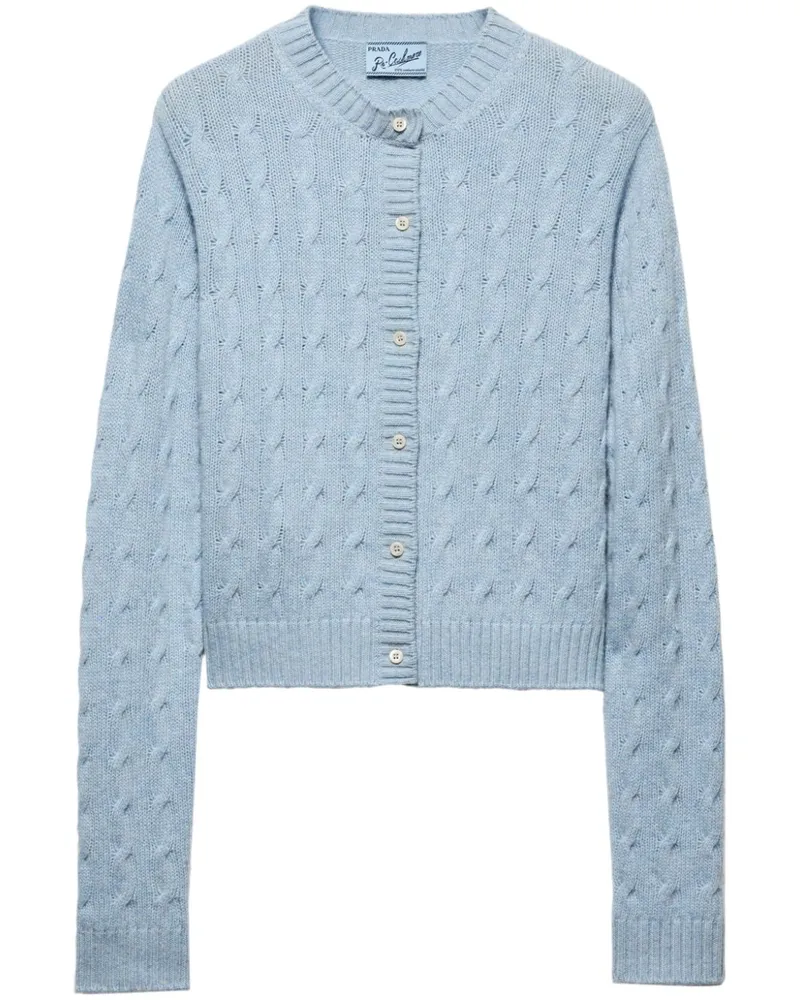 Prada Cardigan aus Kaschmir - Blau Blau