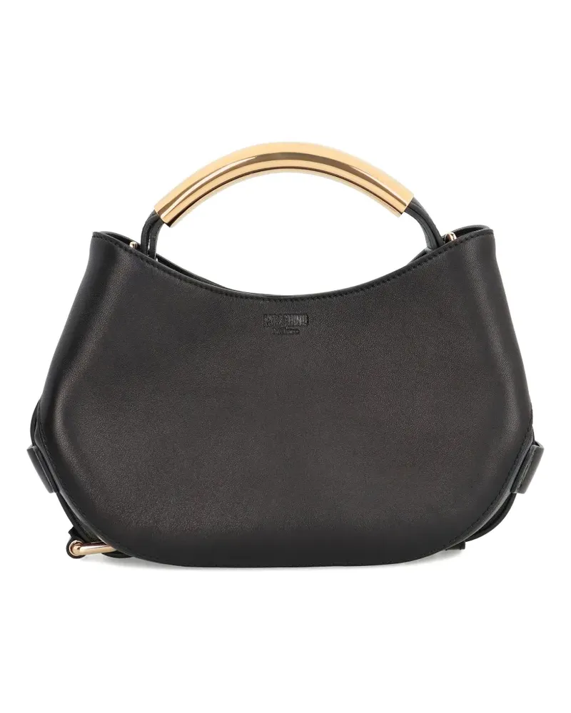 Moschino Tote Bag mit abgerundetem Henkel - Schwarz Schwarz