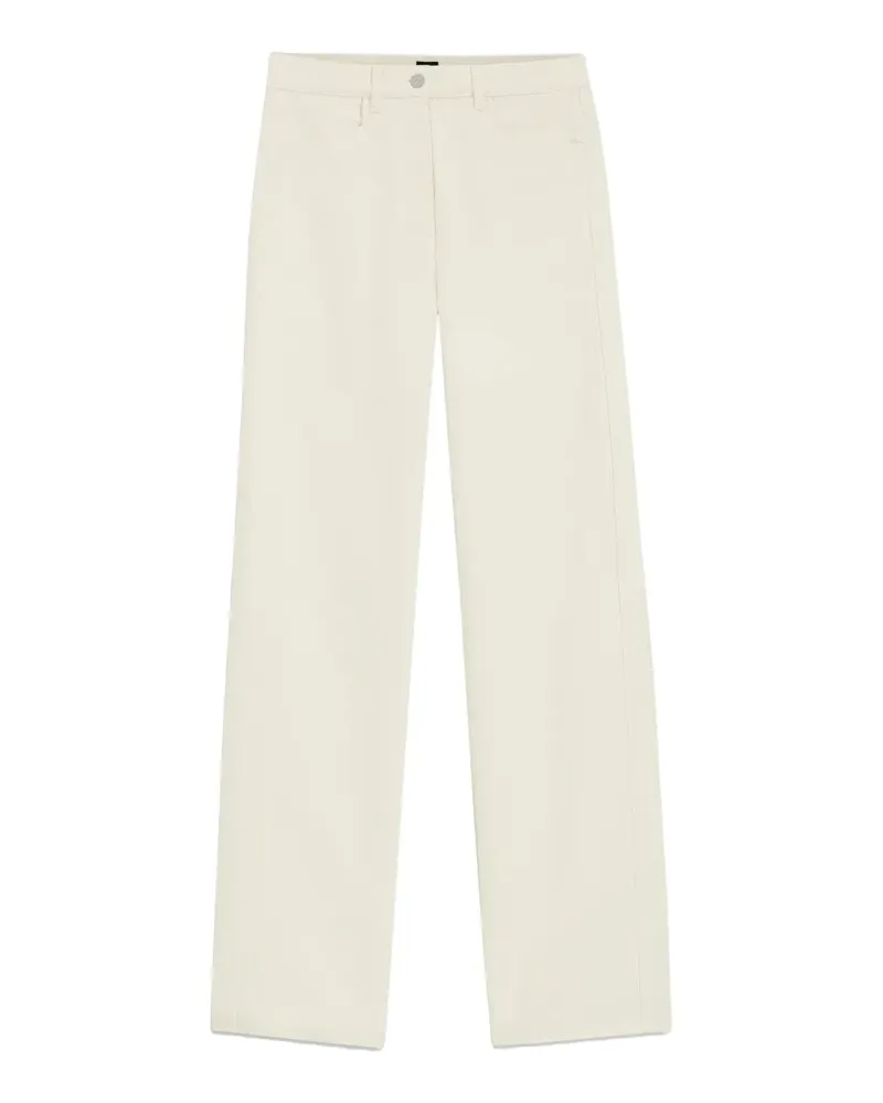 HUGO BOSS jacquard-effect wide-leg trousers - Weiß Weiß