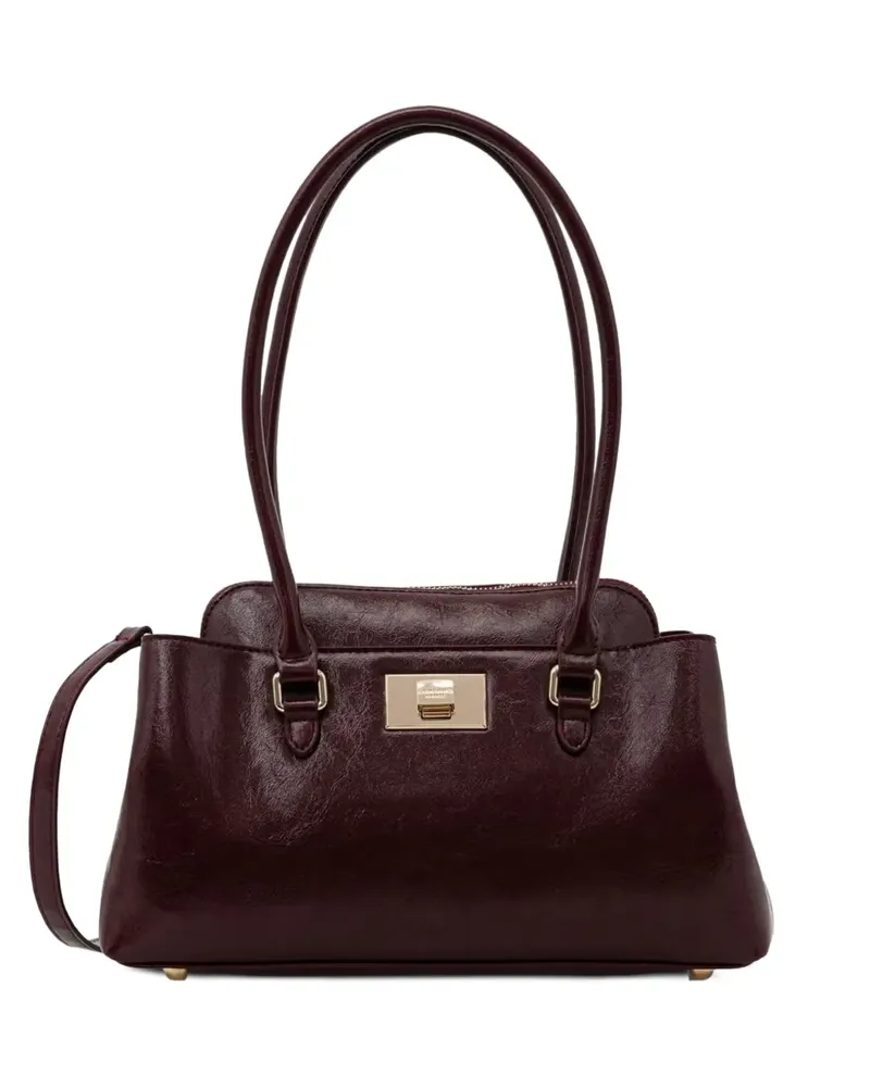 Ermanno Scervino Schultertasche mit Drehverschluss - Rot Rot