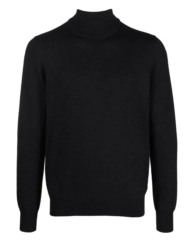 Gran Sasso Pullover mit Stehkragen - Schwarz Schwarz