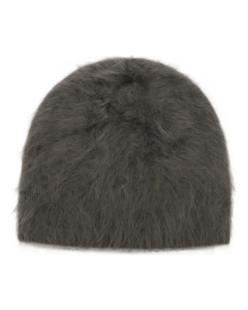 Lisa Yang Beanie mit gebürstetem Finish - Grau Grau