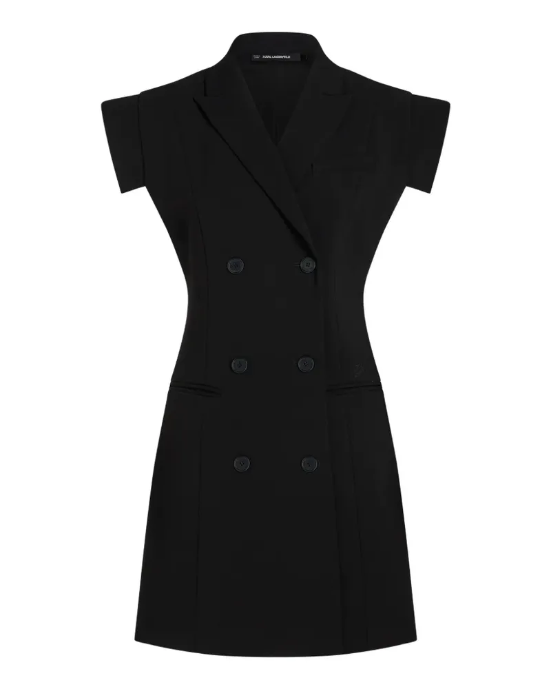 Karl Lagerfeld Kleid im Blazer-Look - Schwarz Schwarz
