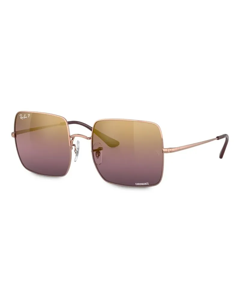 Ray Ban Eckige Chromance Sonnenbrille - Gold Gold