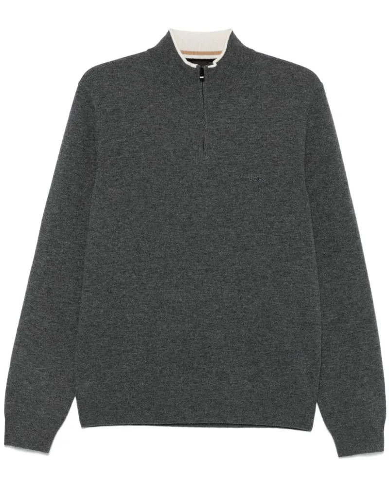 HUGO BOSS Klassischer Pullover - Grau Grau
