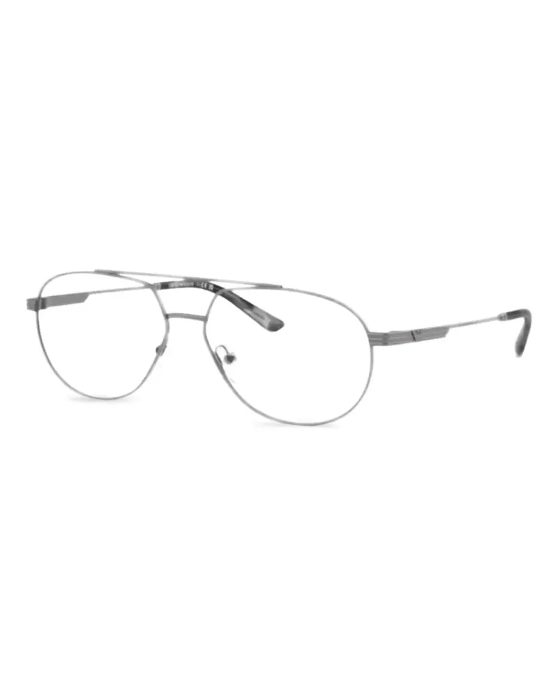 Emporio Armani Brille mit Pilotengestell - Grau Grau