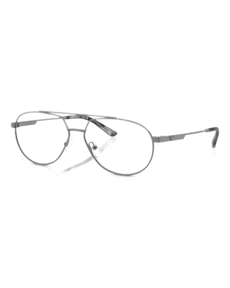 Emporio Armani navigator-frame glasses - Grau Grau