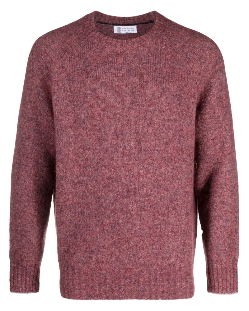 Brunello Cucinelli Melierter Pullover - Rot Rot