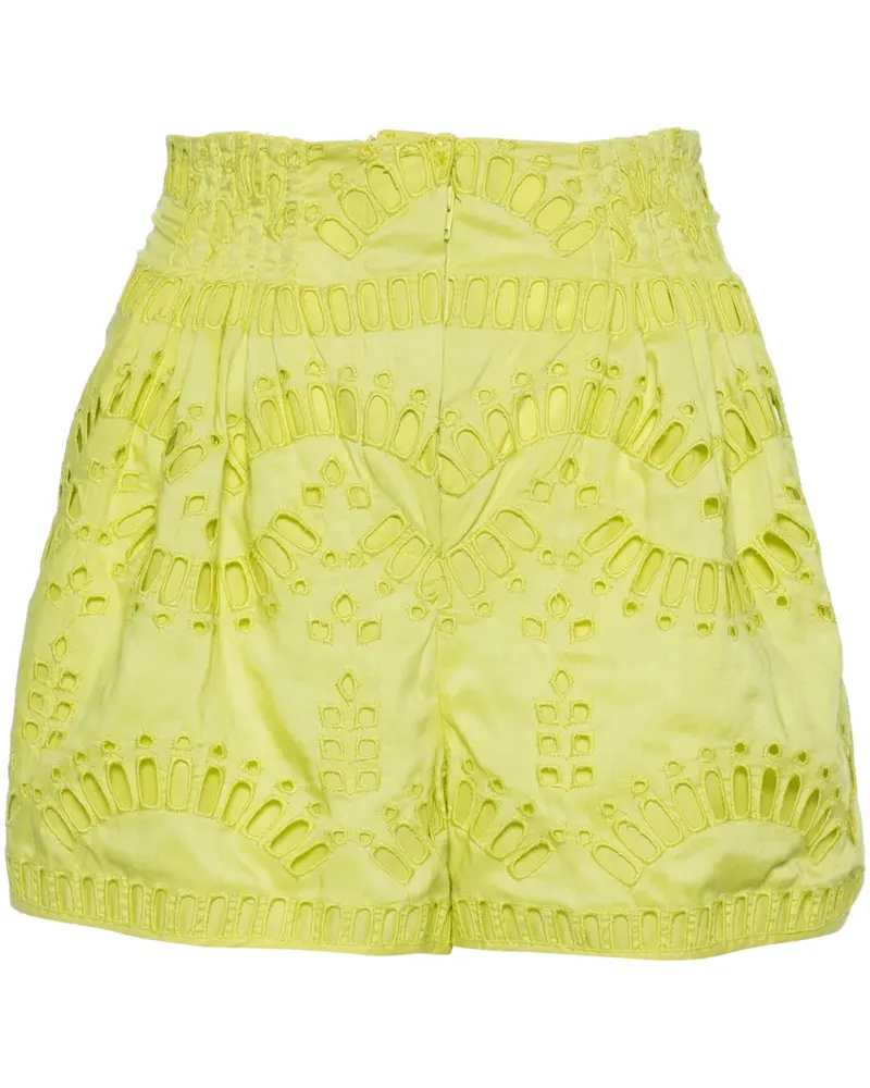 Charo Ruiz Palok Shorts mit Stickerei - Grün Grün