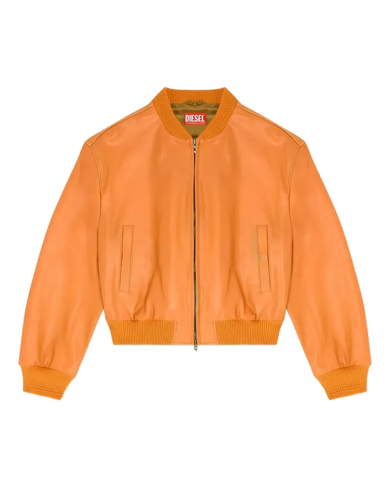 Diesel long-sleeve bomber jacket - Orange Orange