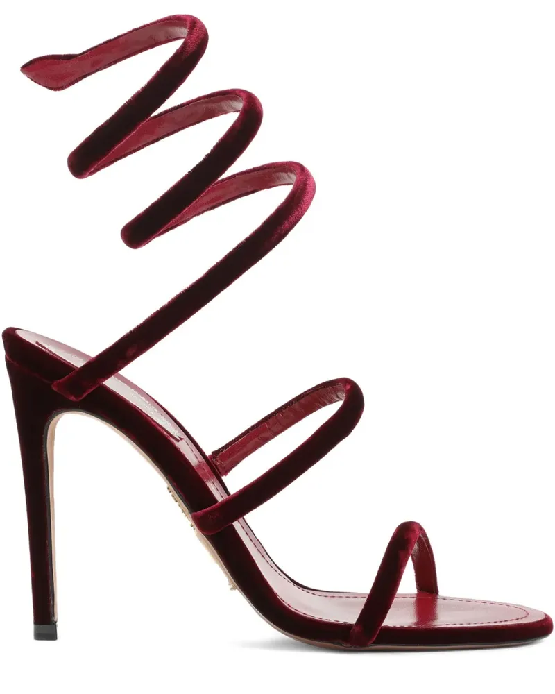 René Caovilla Sandalen aus Leder - Rot Rot