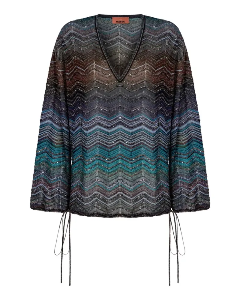 Missoni Gebundene Bluse mit Zickzackmuster - Braun Braun