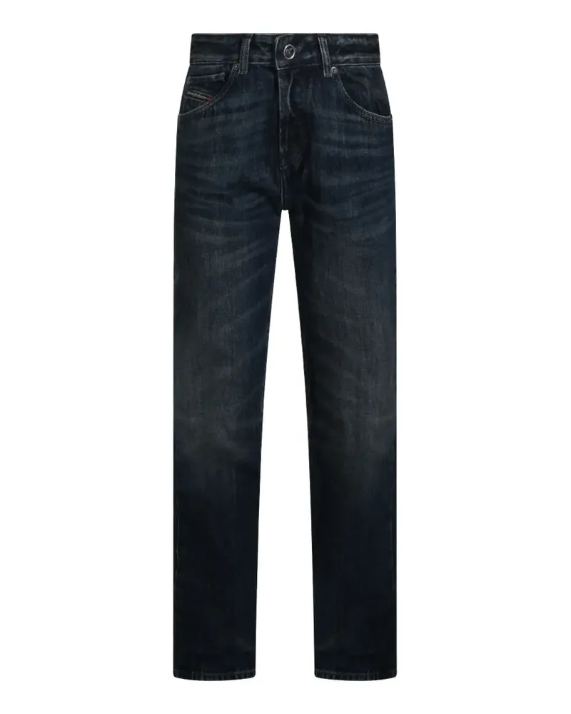 Diesel logo-patch jeans - Blau Blau