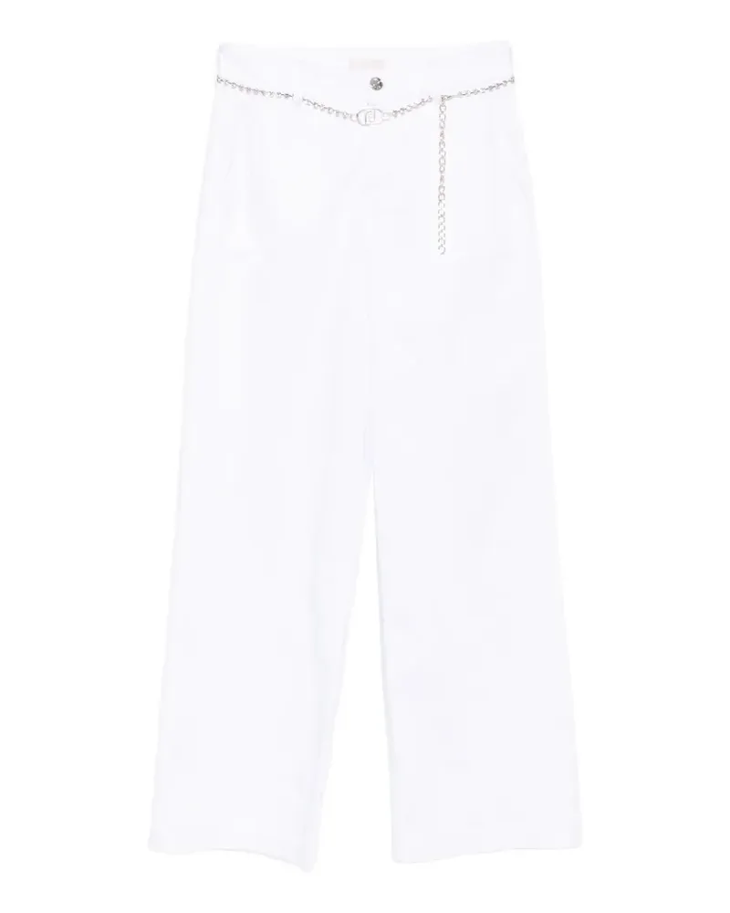 Liu Jo white cropped trousers - Weiß Weiß