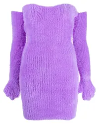 OFF-WHITE Schulterfreies Minikleid Violett