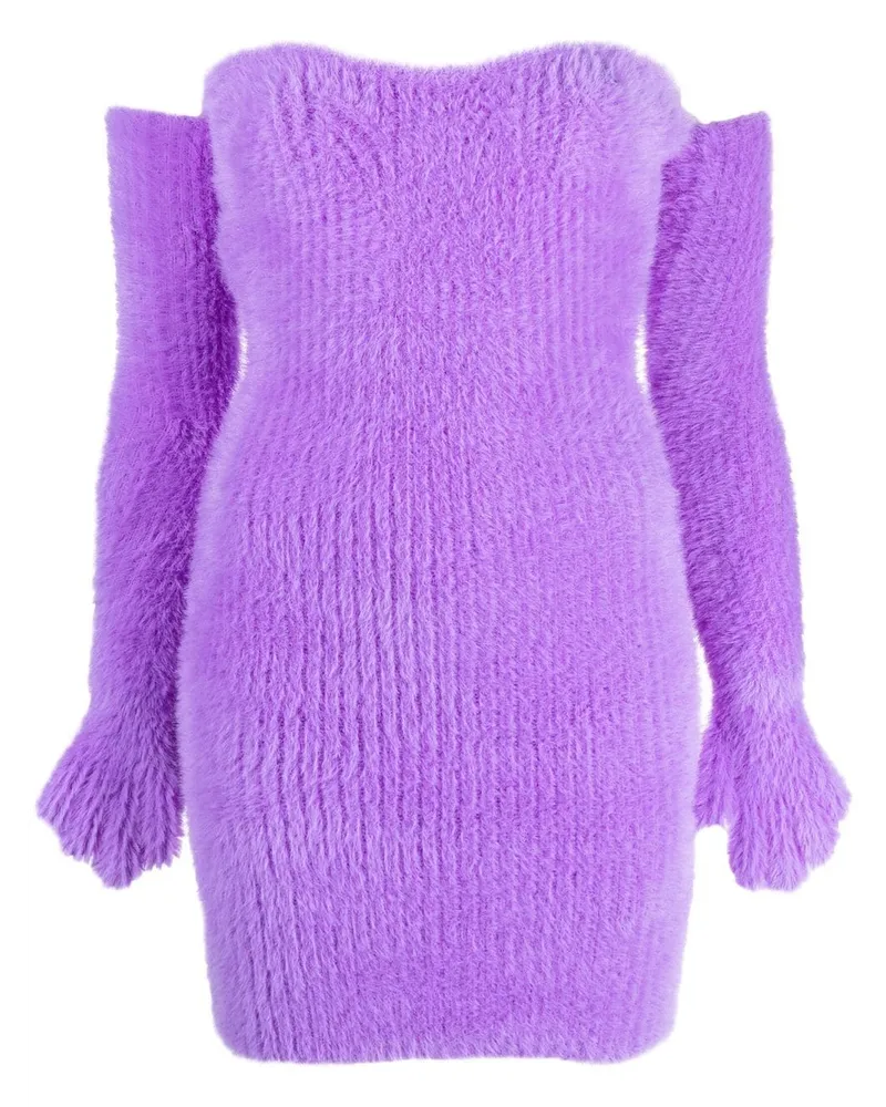 OFF-WHITE Schulterfreies Minikleid - Violett Violett