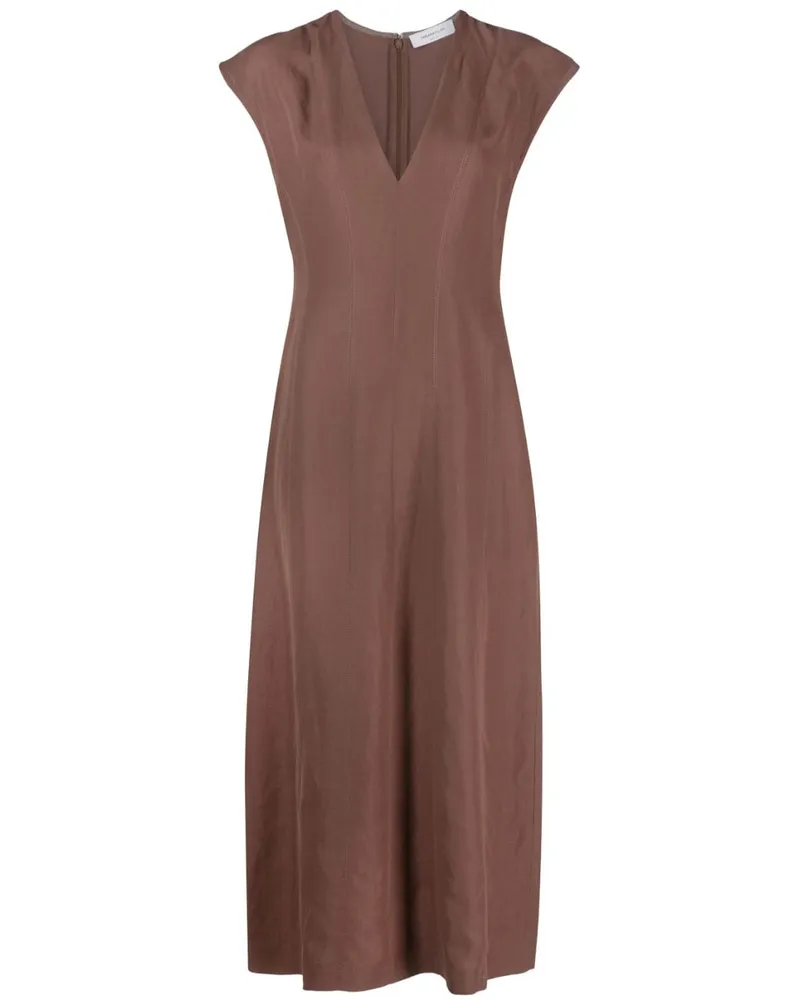 Fabiana Filippi Ärmelloses Kleid - Braun Braun