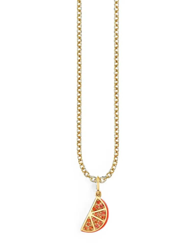 Sydney Evan Halskette mit Orangen-Saphir - Gold Gold