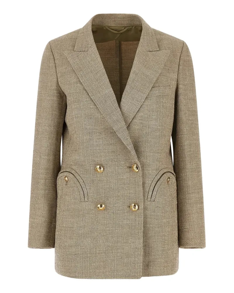 Blazé Milano Marisa double-breasted blazer - Nude Nude