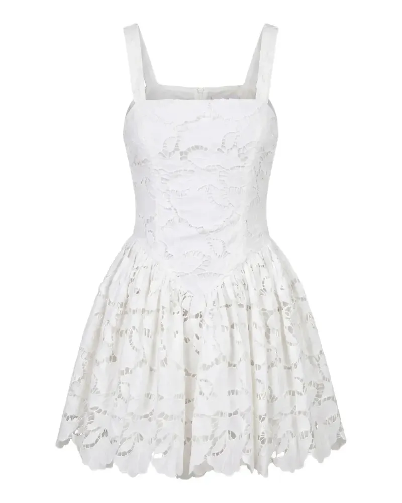 NICHOLAS guipure-lace sleeveless dress - Weiß Weiß