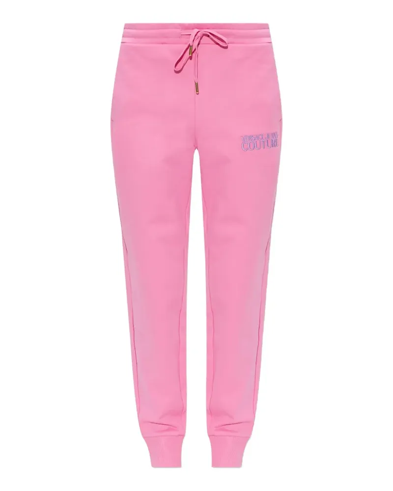 Versace Jeans logo-embroidered track pants - Rosa Rosa