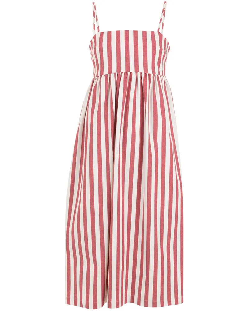 OLYMPIAH Gestreiftes Kleid - Rot Rot