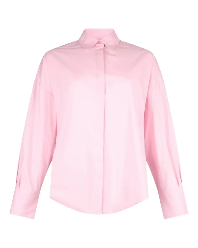 Liu Jo logo-studs poplin shirt - Rosa Rosa