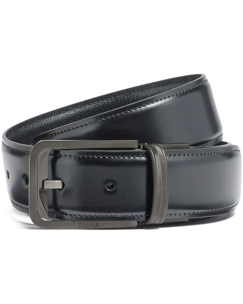 Ermenegildo Zegna Wendbarer Gürtel - Schwarz Schwarz