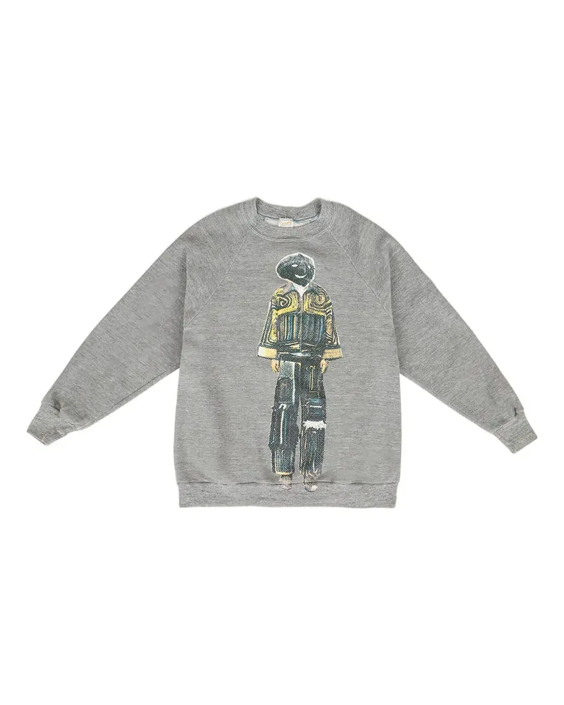 DRx FARMAxY FOR LN-CC graphic-print crew-neck sweatshirt - Grau Grau
