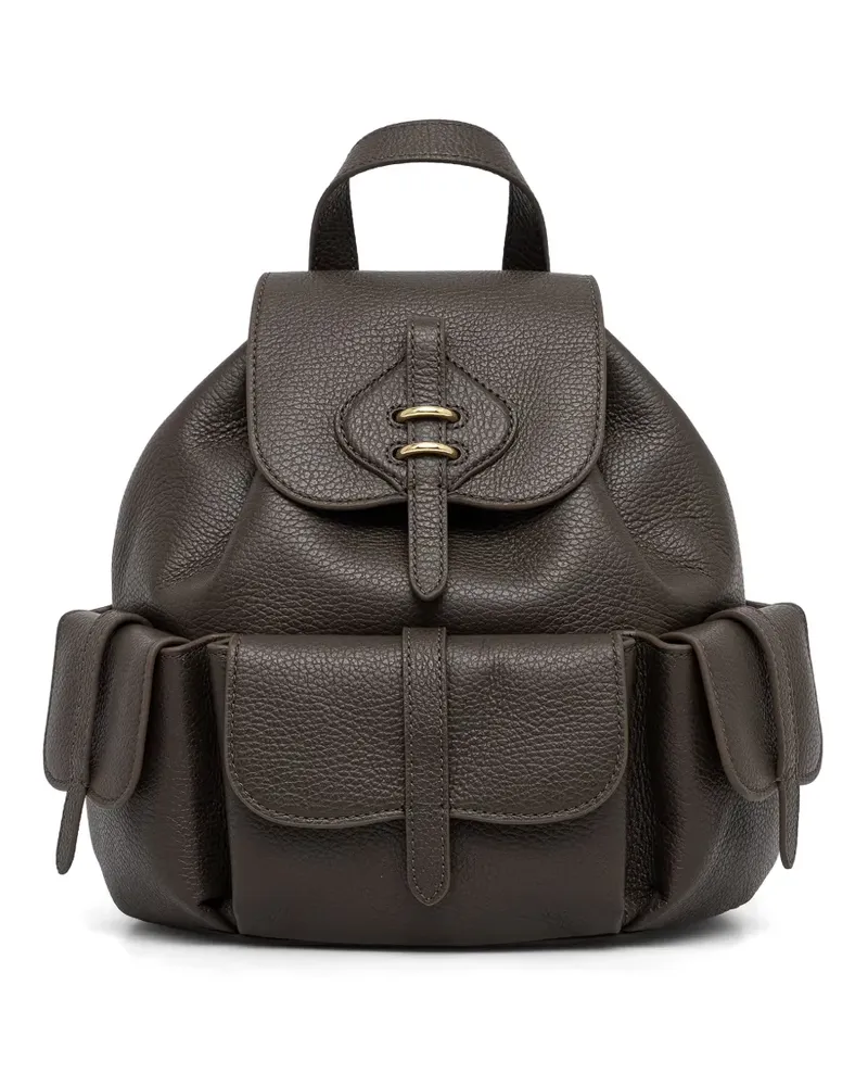 Coccinelle Mittelgroße Mavery Pocket Rucksack - Braun Braun