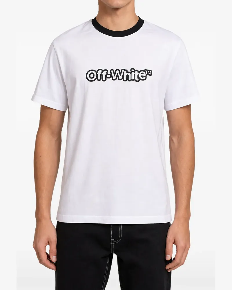 OFF-WHITE T-Shirt mit Logo-Print - Weiß Weiß