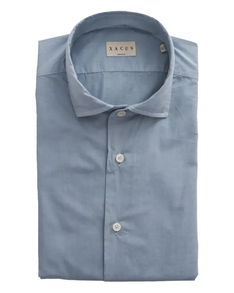 XACUS Klassisches Hemd - Blau Blau