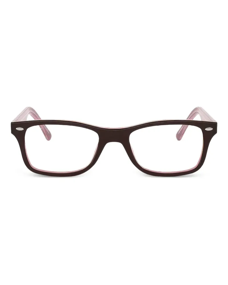 Ray Ban Brille mit eckigem Gestell - Braun Braun