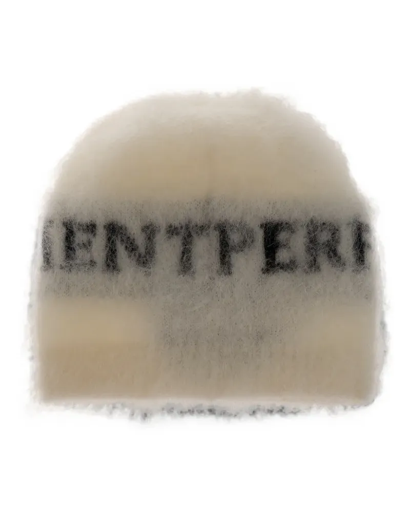 Perfect Moment mohair blend logo beanie - Nude Nude