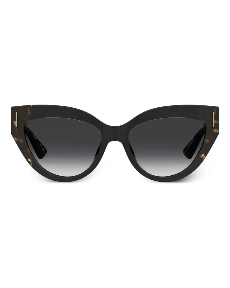 Moschino tortoiseshell-effect cat-eye sunglasses - Schwarz Schwarz