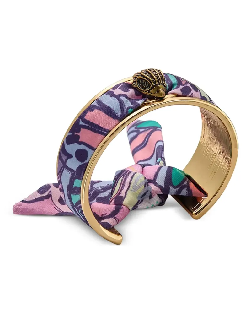 Kurt Geiger eagle-head silk-wrapped bracelet - Gold Gold