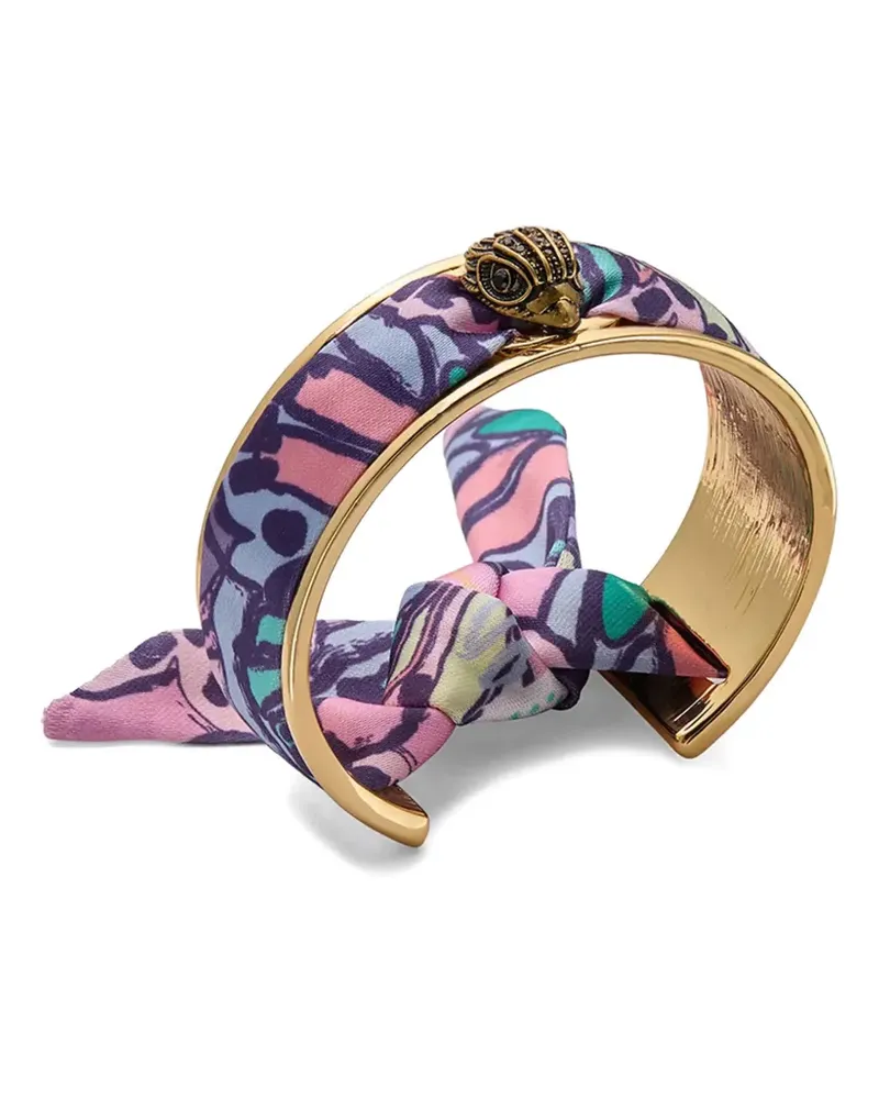 Kurt Geiger eagle-head silk-wrapped bracelet - Gold Gold