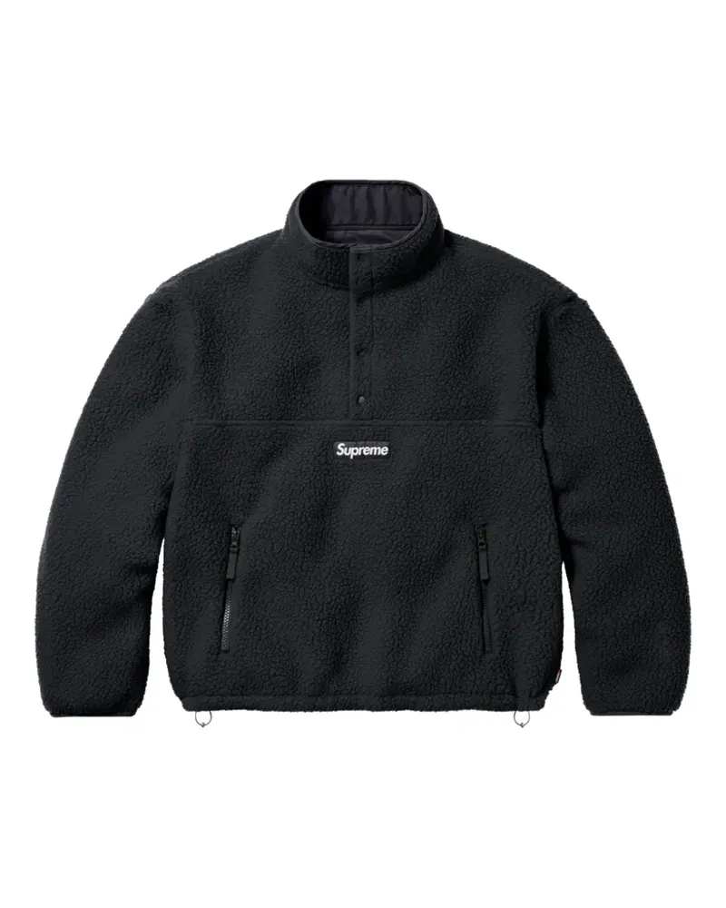 Supreme Being logo-patch reversible-style jacket - Schwarz Schwarz